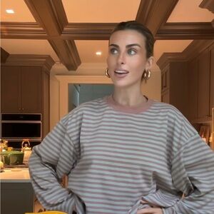 Lioness Striped Long Sleeve Tee - Muted Pastels